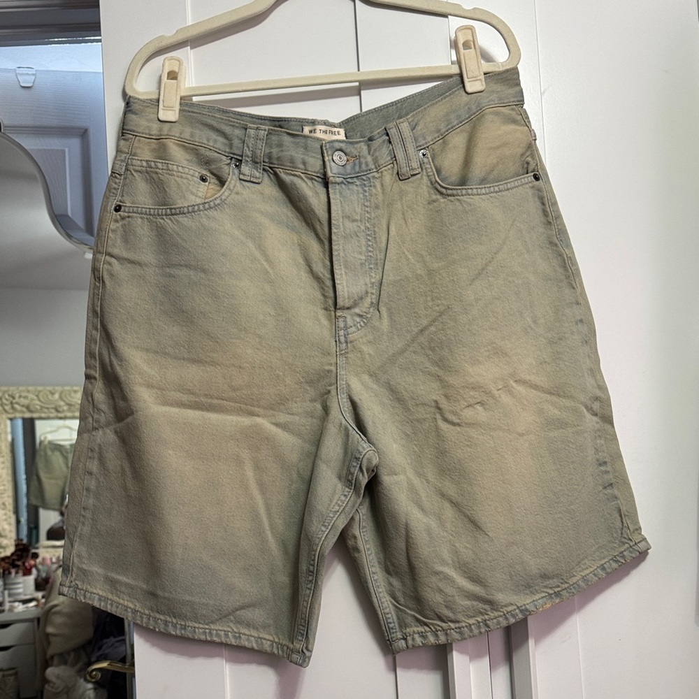 We The Free Women's Tan Jean Shorts